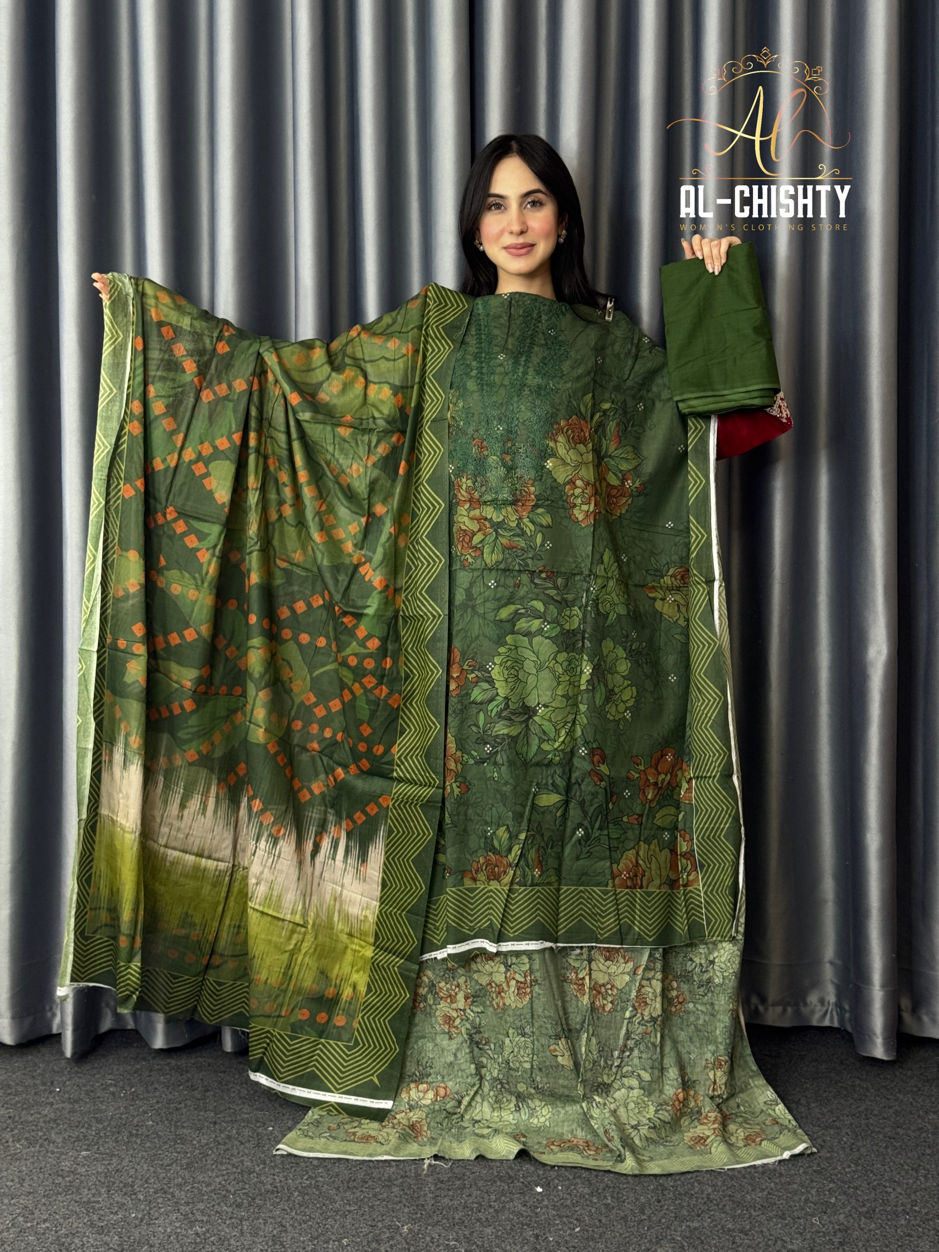 IMG_2571.JPG Al-Chishty Luxery Embroidery Lawn Unstitched Collection - Image 1