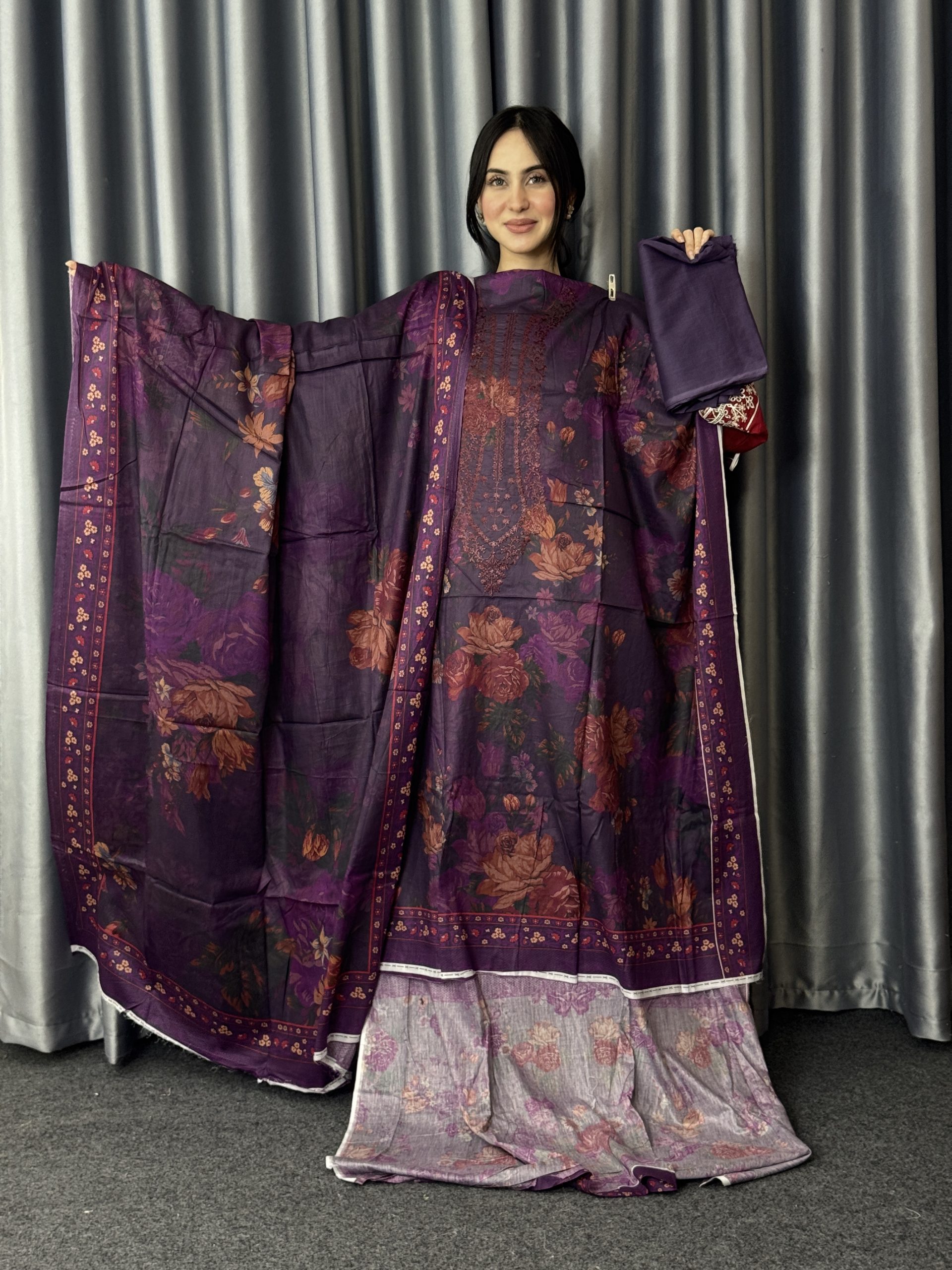 IMG_2584.JPG Al-Chishty Luxery Embroidery Lawn Unstitched Collection - Image 1