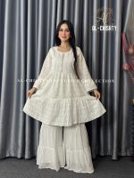 Premium Cotton Chikankari Frock Collection