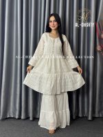 Premium Cotton Chikankari Frock Collection - Image 2