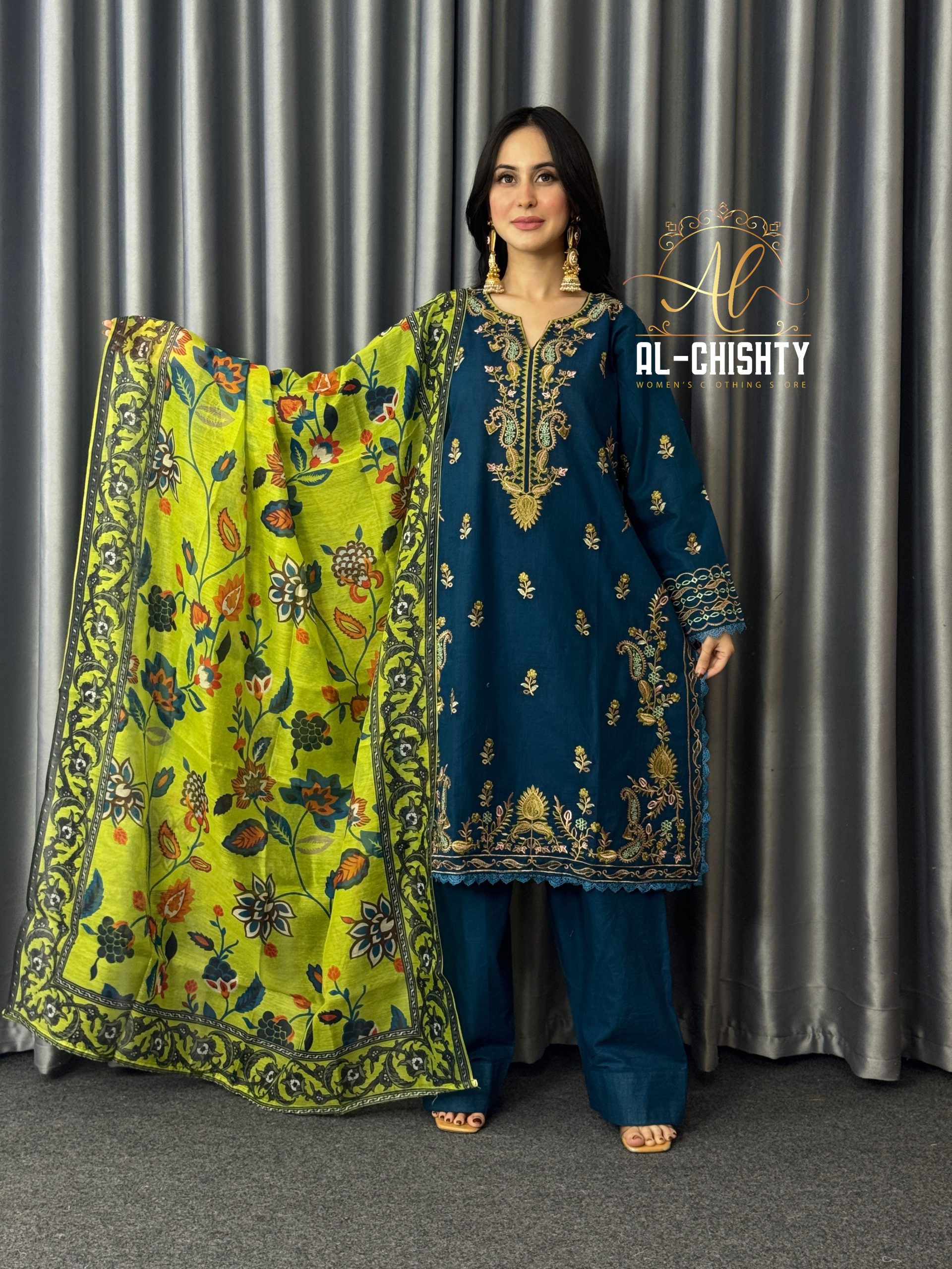 IMG_6024 Premium Cotton 3-Piece Stitched Collection - Image 1