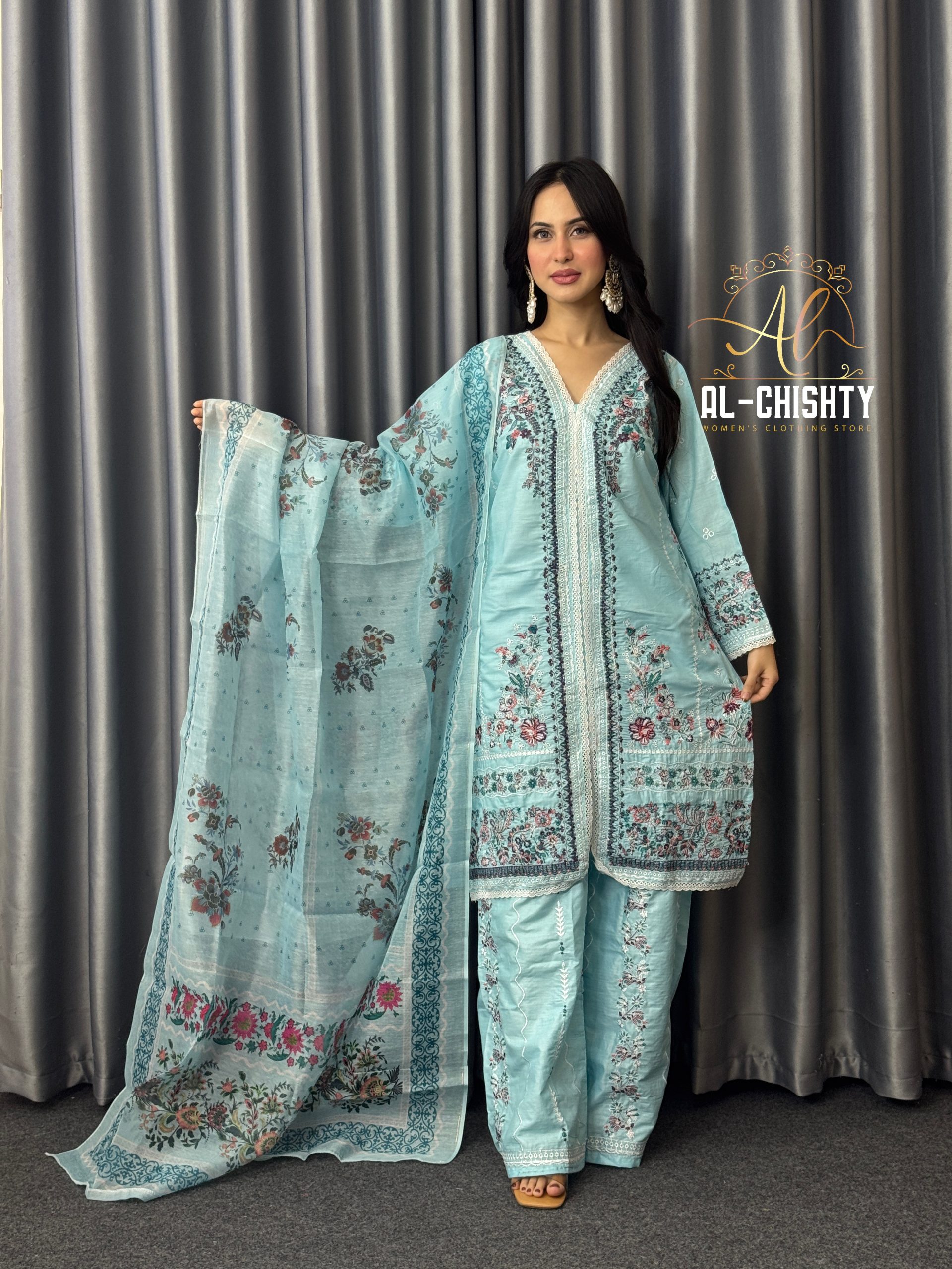 IMG_6788.jpg Premium Cotton 3-Piece Stitched Collection - Image 1
