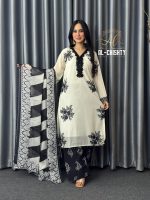 Premium Soft Georgette 3 piece Stitched Collection - Image 2